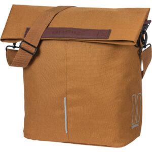 Enkele fietstas City camel bruin shopper