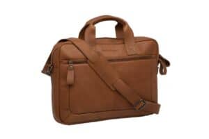 Enkele fietstas leer Luko laptoptas cognac 15 inch