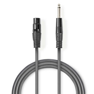 Audiokabel XLR-3 - jack 6.35 mm 1.5 meter