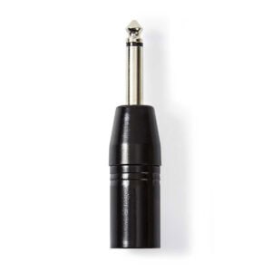 XLR-Adapter Jack 6.35 mm mono