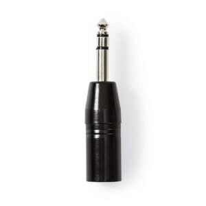 XLR-Adapter Jack 6.35 mm stereo