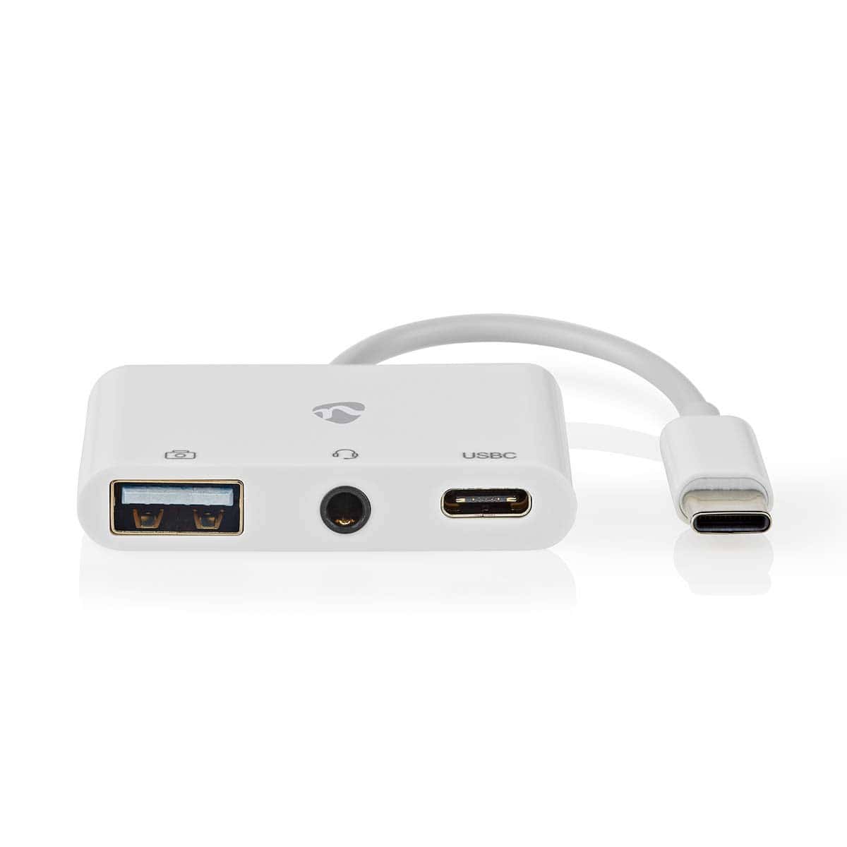 CCGB64790WT01_P10 USB-C naar USB-A en audio adapter voor snelle data-overdracht en opladen.