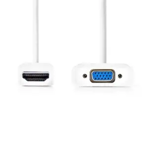 1. HDMI naar VGA adapter, hoogwaardige connectoren voor betrouwbare videouitvoer.