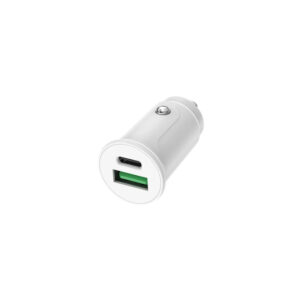 2 Port Car Charger USB-A + USB-C 30W